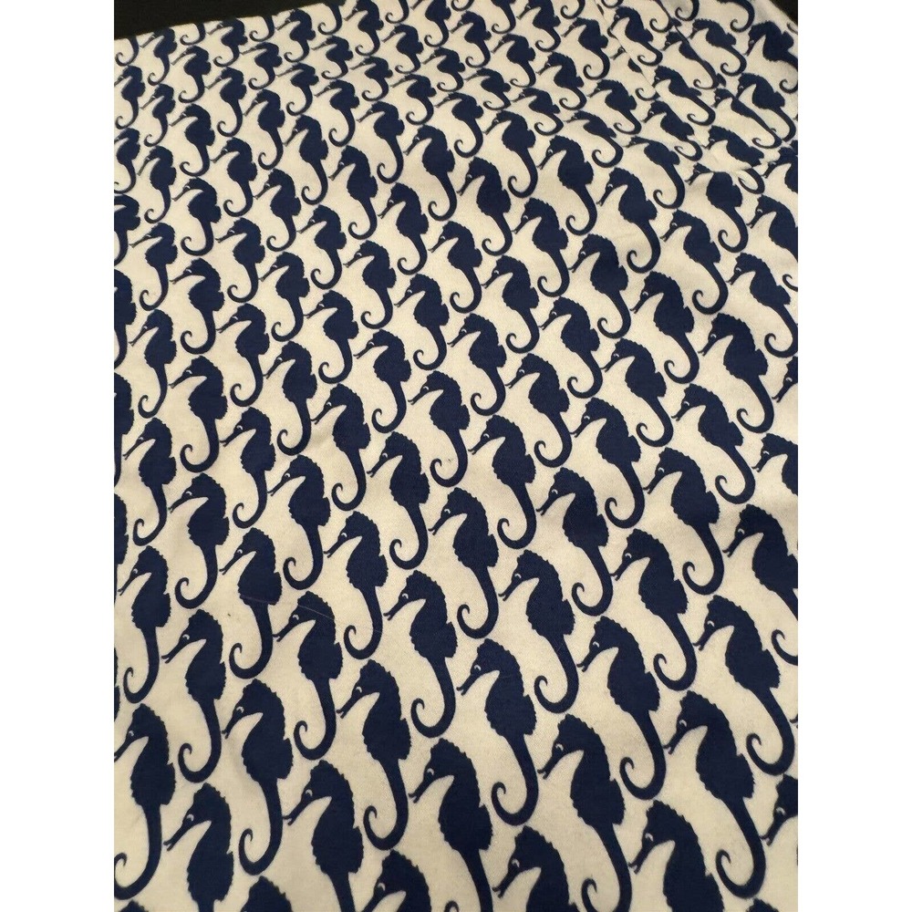 j crew‎ factory blue and white nautical sea horse skirt size 8 - Picture 6 of 6